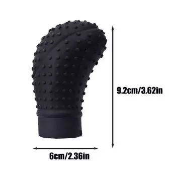 Универсальный автомобильный чехол для ручного переключения передач, нескользящая силиконовая ручка, ручка переключения передач, защитные чехлы, аксессуары для салона автомобиля