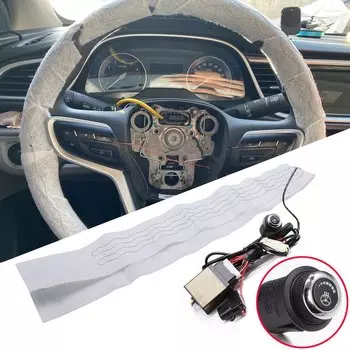 Универсальный автомобильный грузовик с подогревом, чехол на руль, обогреватель, комплект «сделай сам», зимний 6-уровневый переключатель, регулируемая грелка для рук, интерьер 12 В