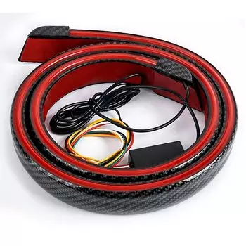 Универсальный автомобильный хвостовой задний спойлер, комплект губ, сигнальные лампы, полоса для багажника автомобиля, внешние аксессуары, тормоз, подходят для крыла крыши