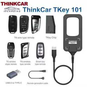 Универсальный Автомобильный ключ THINKCAR TKEY 101, программирующее оборудование с 6 блоками дистанционных ключей, Антивор, кодирование TKEY101, супер беспроводной ключ
