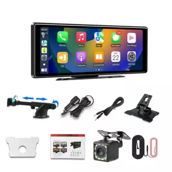 Универсальный автомобильный радиоприемник 10,26 дюйма, мультимедийный видеоплеер, беспроводной Carplay и Android, автоматический сенсорный экран, умная система, телефон с Wi-Fi, AUX, FM