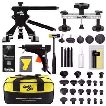 Универсальный автомобильный вытягиватель вмятин 51 шт./компл. пластиковая присоска для вытягивания автомобиля удаление вмятин вкладки для ремонта листа металла