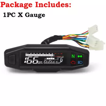 Универсальный цифровой мотоциклетный счетчик, спидометр, ЖК-цифровой одометр, измеритель уровня топлива, указатель поворота для мотоцикла