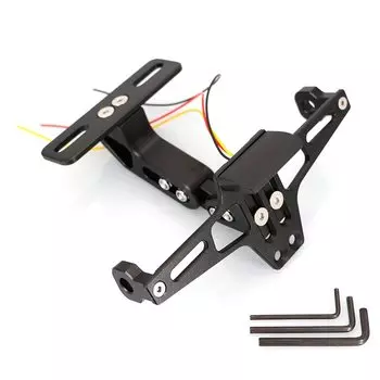 Универсальный CNC Мотоцикл Регулируемый угол Алюминиевый номерной знак рамка держатель кронштейн аксессуары для мотоцикла