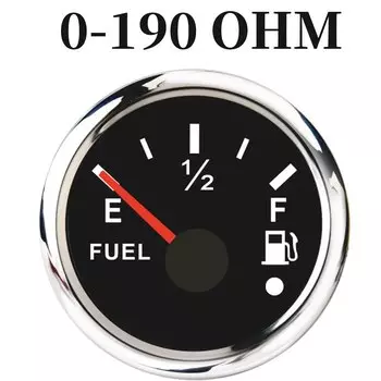 Универсальный датчик уровня топлива 190/Ом, измеритель уровня жидкости масла, индикатор уровня топлива с сигнализацией, флейта для автомобильной лодки Mrine 12/24 В