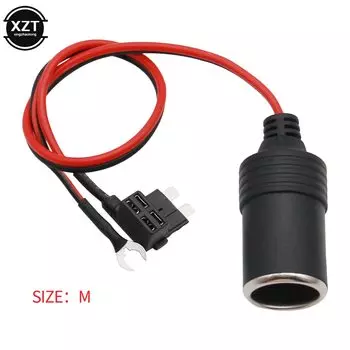 Универсальный DC 12 В прикуриватель, сиденье, подключение питания, уличный предохранитель для хранения, адаптер для аккумулятора, розетка