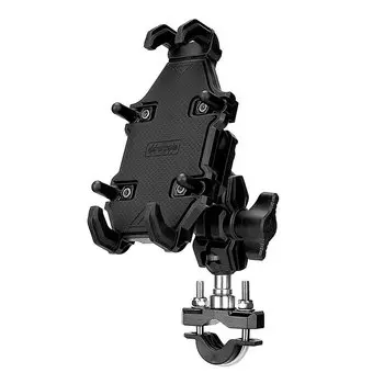 Универсальный держатель для телефона на мотоцикле-прочный противоударный регулируемый зажим на руль для аксессуаров для мотоциклов и велосипедов