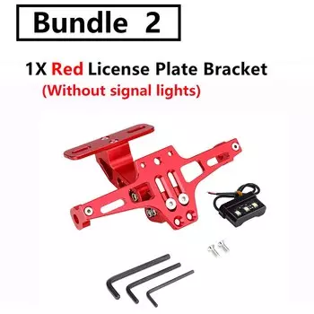 Универсальный держатель номерного знака мотоцикла со светодиодной подсветкой для BMW R1200GS для Kawasaki Z750 для Suzuki для Yamaha