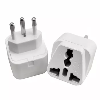 Универсальный дорожный адаптер с вилкой британского/американского/Европейского/австралийского в швейцарский, переходник, бразильский тип розетки переменного тока, 3 контакта, вилка типа J/N