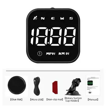 Универсальный GPS HUD проекционный дисплей светодиодный спидометр умный цифровой сигнал превышения скорости вождения напоминание для автомобильных аксессуаров