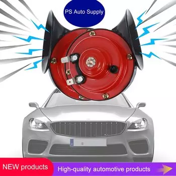 Универсальный Громкий Автомобильный Звуковой Сигнал, 2 Шт., 12 В/24 В, Электрический Спиральный Звуковой Сигнал, Высокий Децибел