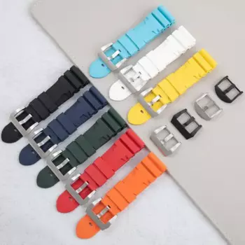 Универсальный импортный флюорорезиновый ремешок MAISITU для часов Panerai, ремешок для часов для погружной пам 111 441 386 24 мм 26 мм