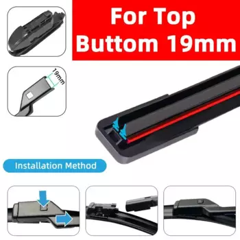 Универсальный J-крючок, щетки стеклоочистителя автомобиля, передние двухслойные резиновые безрамные щетки без кронштейнов, аксессуары для ветрового стекла