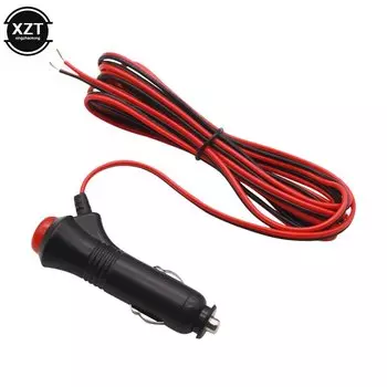 Универсальный кабель 1,5 м для автомобиля, мотоцикла, грузовика, прикуривателя, адаптер питания 12 В, 24 В, аксессуар с кнопкой включения/выключения