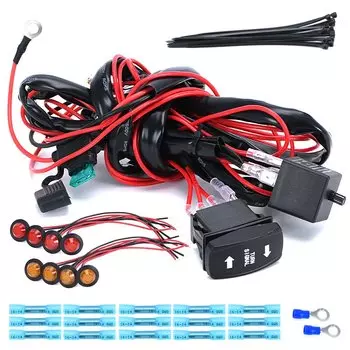 Универсальный комплект сигналов поворота ATV UTV, 12 В, комплект с 8 левыми и правыми сигнальными лампами для Polaris Ranger RZR