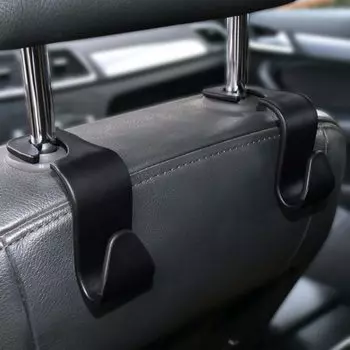 Универсальный крючок на спинку автомобильного сиденья, портативные автомобильные аксессуары, внутренняя вешалка, держатель для хранения автомобильной сумки, кошелек, тканевое украшение