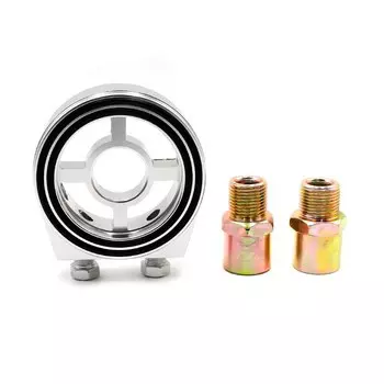 Универсальный M20 * 1,5 и 3/4-16 масляный фильтр охладитель масляный адаптер автомобильный измеритель алюминиевый сэндвич пластина адаптер