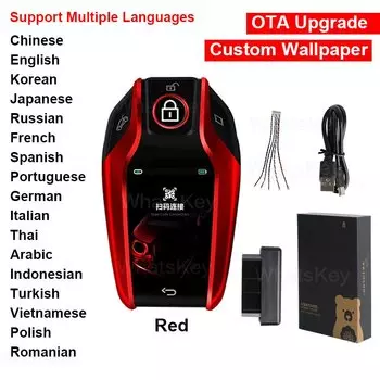 Универсальный модифицированный смарт-ключ SK01S с ЖК-дисплеем для BMW/Audi/VW/Skoda/Lexus/Opel/Toyota/Ford/KIA/Hyundai