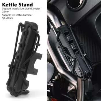 Универсальный мотоциклетный черный подстаканник для стержня диаметром 25 мм, держатель для бутылки с водой, подставка для чашки для чайников 58 мм-78 мм
