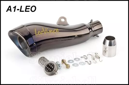 Универсальный мотоциклетный глушитель leoвинс для выхлопных газов гоночный мотоцикл для ниндзя 400 650 RC390 R3 FZ8 CB1000R GSXR650 GSR750 Z900