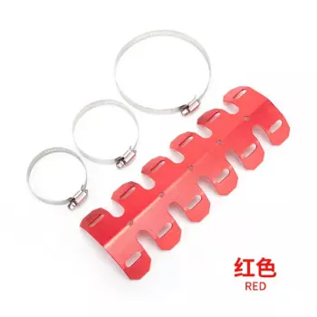 Универсальный мотоциклетный изогнутый глушитель выхлопной трубы тепловой экран крышка пятка защита для Kawasaki для Yamaha для Honda Для KTM Кроссовый велосипед