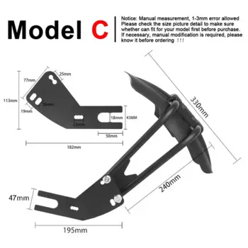 Универсальный мотоциклетный задний брызговик, крышка колеса для KAWASAKI Z900 VERSYS650 Z650, брызговик для Yamaha, SUZUKI