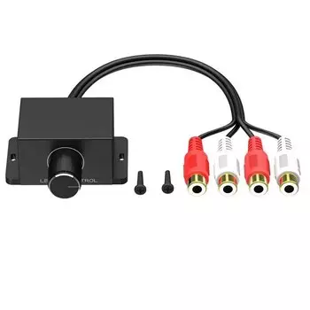 Универсальный новый автомобильный аудиоусилитель Bass RCA, ручка дистанционного управления громкостью LC-1