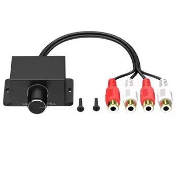 Универсальный новый автомобильный усилитель звука бас RCA уровень дистанционное управление громкостью ручка LC-1