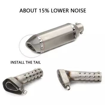 Универсальный передний средний конец катализатор дБ убийца для мотоцикла глушитель выхлопной трубы шумоподавитель