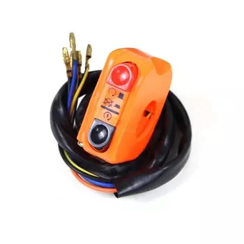 Универсальный переключатель для мотоцикла, квадроцикла, 7/8 дюйма, крепление на руль, кнопка запуска, остановки, выключения, боковой правый переключатель зажигания, аксессуары ES