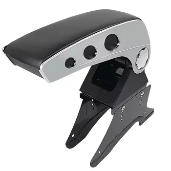 Универсальный подлокотник для автомобиля, центральный подлокотник с поворотом на 90 градусов, подлокотник для хранения, декоративные детали для стайлинга автомобиля