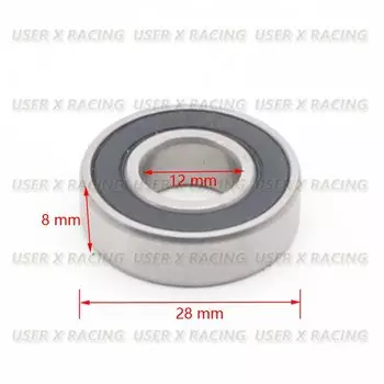 Универсальный подшипник для мотоцикла USERX, новинка 6001 6001-2RS, высокое качество, прочный, надежный, водонепроницаемый, запчасти для мотоцикла