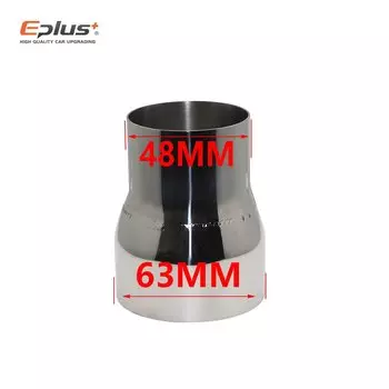 Универсальный прямой переходник из нержавеющей стали, редуктор для автомобиля, мотоцикла, глушитель, трубопровод, сварная труба, доступны различные размеры