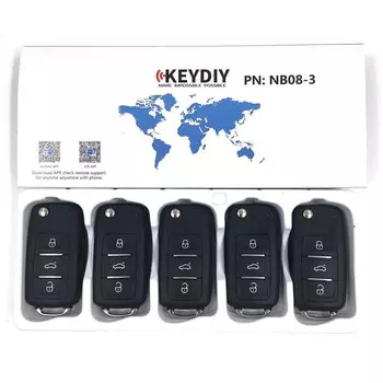 Универсальный пульт дистанционного ключа KEYDIY NB Series, 5 шт., для KD900 + URG200 KD-X2 NB11 NB08 NB10 NB18 NB25 NB27 NB28 NB29 KD автомобильный пульт дистанционного управления