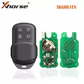 Универсальный пульт дистанционного управления для гаражных дверей Xhorse XKGD12EN XKGHG1EN, ключ с 2/4 кнопками, для ключей Vvdi, Vvdi2, 1 шт.