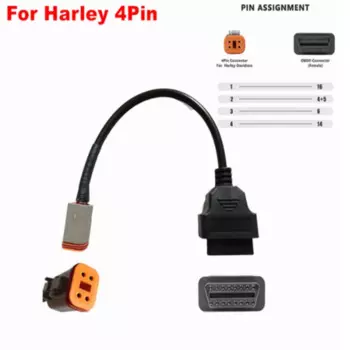 Универсальный разъем OBD2 для мотоцикла K + CAN OBD2 кабель для YAMAHA 3pin для HONDA 4Pin для KTM 6pin для DUCATI 4Pin