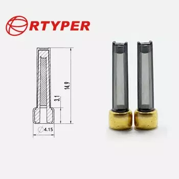 Универсальный ремонтный комплект топливной форсунки, 100 шт., микрофильтр 11024, комплект форсунок Gdi 4,15*3,1*14,9 мм
