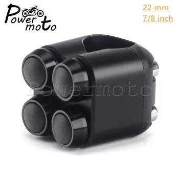 Универсальный руль 25 мм 22 мм, 4 кнопки, M-переключатели, звуковой сигнал для мотоцикла, пусковой переключатель, алюминиевый водонепроницаемый переключатель управления мотоциклом