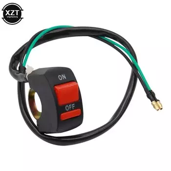 Универсальный руль мотоцикла постоянного тока 12 В/10 А, переключатель пламени, кнопка включения и выключения для мотоцикла, квадроцикла, аксессуары для велосипеда