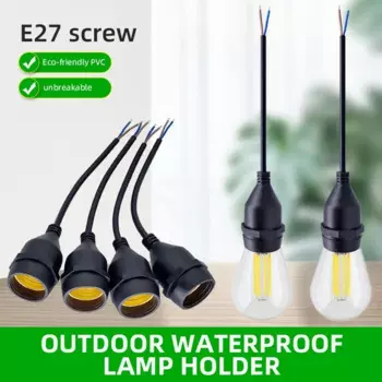 DIVEDEER Шнур питания для лампы E27 черный 220В