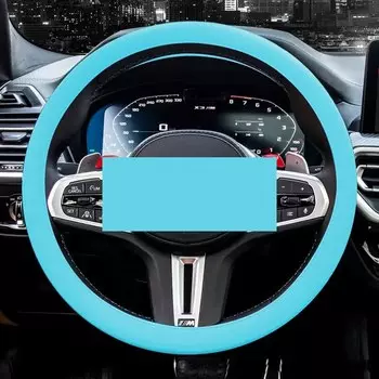 Универсальный силиконовый чехол на руль автомобиля, эластичный чехол на перчатку, текстурный мягкий разноцветный чехол «сделай сам» для украшения автомобиля, аксессуары
