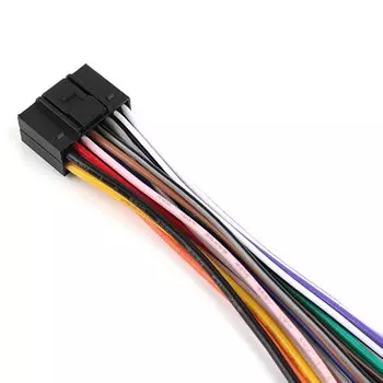 Универсальный силовой сигнал, штекер проводов, 16-контактный автомобильный аудиоразъем, адаптер жгута проводов, автоматический стерео разъем для радио, CD, DVD