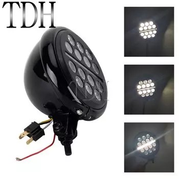 Универсальный светодиодный головной светильник 5,75 дюйма для Harley Softail Dyna Street Bob FXBB Cafe Racer Bobber Club Style, рабочий светильник
