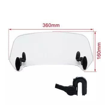 Универсальный удлинитель экрана на лобовое стекло мотоцикла регулируемый спойлер зажим для KAWASAKI для BMW для HONDA Для Yamaha для SUZUKI