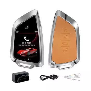 Универсальный умный ЖК-ключ от автомобиля с дистанционным управлением HS688 с лезвием для BMW/Audi/Benz/Hyundai/Honda/Toyota/BUIC/KIA/Ford, удобный вход