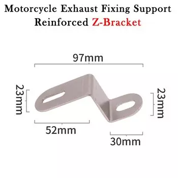Универсальный усиленный Z-образный кронштейн для выхлопной трубы мотоцикла, модификация глушителя, крепление для SUZUKI GSX GSXR CBR ZX Ninja YZF