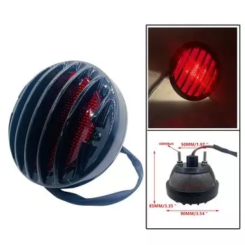Универсальный винтажный задний стоп-светильник из АБС-пластика на заказ для мотоцикла, встроенное Боковое крепление на гриль, индикатор номерного знака мотоцикла