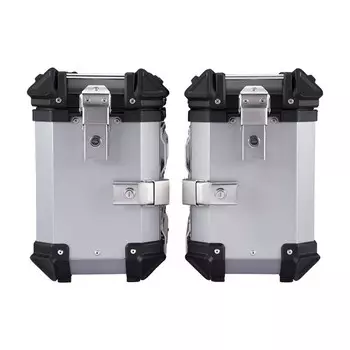 Универсальный водонепроницаемый алюминиевый ящик для инструментов 28L, багажник мотоцикла, левый и правый боковые ящики, багажный ящик для хранения инструментов