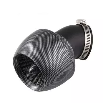 Универсальный воздушный фильтр для мотоцикла, воздушный фильтр из углеродного волокна 28 мм/35 мм/42 мм/48 мм для квадроцикла 150cc 250cc ATV, мопеда, скутера, картинга