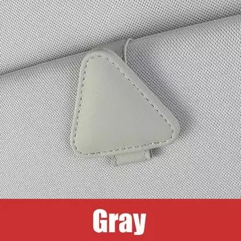 Универсальный зажим для солнцезащитного козырька, держатель для солнцезащитных очков в машину, держатель для очков Microsoft, кожаная вешалка для очков, зажим для билета, крепление для очков